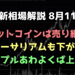 上昇ウェッジを下抜けて続落を想定｜ビットコイン、イーサリアム、リップルの値動きを解説