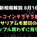 重要な節目での攻防、そろそろ動くか｜ビットコイン、イーサリアム、リップルの値動きを解説