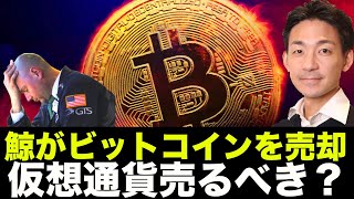 ビットコインを鯨が売却へ！？仮想通貨は売るべきか？