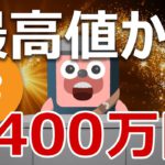 ビットコインは最高値から3400万円まで一気に上がるのか？