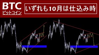 【ビットコイン BTC】バブル再開シナリオ2パターン。どっちになっても10月は仕込み時。