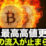 ビットコインは史上最高高値更新！大口の資金流入が止まらない！