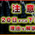 【注意】ビットコイン・20日までは下落する！？その理由を解説！【仮想通貨・戦略を先出しで毎日更新】