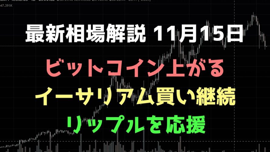 強気継続｜ビットコイン、イーサリアム、リップルの値動きを解説