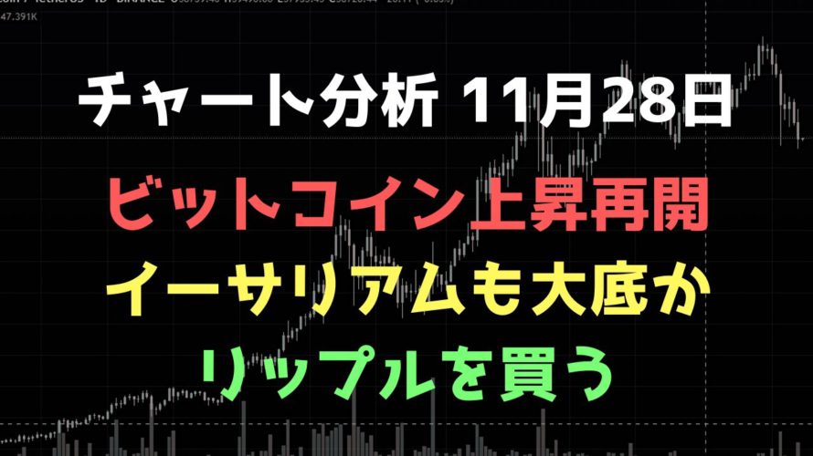 ビットコインをあえて今買う理由｜ビットコイン、イーサリアム、リップルの値動きを解説