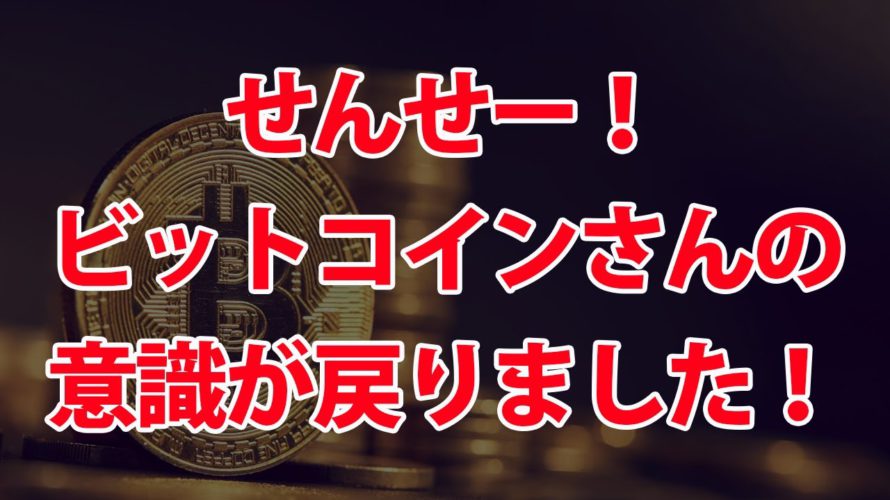 ビットコイン反発。このまま上がるの?またダマシなの??どうなの???