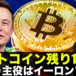 ビットコインは残りたった10％！やはり主役はイーロンマスク！