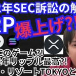 リップル2022年爆上げ⁉️SEC訴訟の解決の可能性🇺🇸仮想通貨ニュース+BTC ETH XRP SOL チャート分析💹BAYC, メタリゾートTOKYO