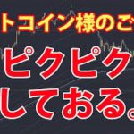 ビットコイン様のご容態 – 昨夜からぴくぴくしております。