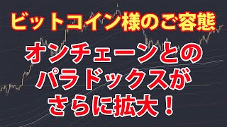 ビットコイン様のご容態 – オンチェーン状態と価格とのパラドックスがさらに拡大