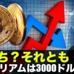 仮想通貨の底打ちは近い？ETHは3000ドル割れカウントダウン？