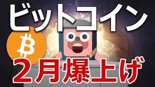 ビットコインが今月2月に爆上げする理由を説明します。