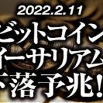 ビットコイン・イーサリアム下落予兆！？［2022/2/11］【仮想通貨・BTC・ETC】