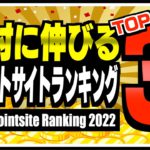 【2022年版】絶対に伸びるポイントサイトランキングTOP3【ポイ活】