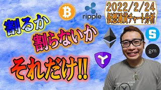 【仮想通貨 ビットコインBTC & アルトコイン 分析】割るか?割らないか?それだけ!!