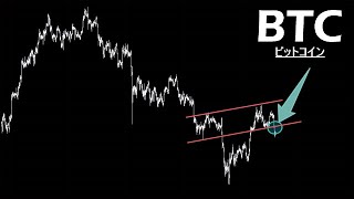 割れた。この下落は大きい。月後半に向けて順調な推移。【BTC ビットコイン】