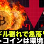 ビットコインは４万ドル割れで急落リスク。ビットコインは環境災害！