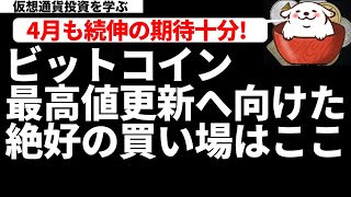 【暗号資産 ビットコイン 相場分析】昇圧力強いが飛び乗り厳禁！短期 中期 長期で注目するラインはここ（朝活配信697日 毎日チェックするだけで勝率アップ）