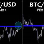 さあ勝負どころです。ちなみにチャートはドル建てで判断すべきです。【BTC ビットコイン】