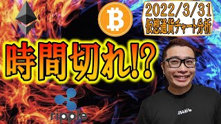【仮想通貨 ビットコインBTC & アルトコイン 分析】下げるにも時間切れか!?