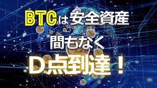 ビットコインは安全資産。間もなくＤ点到達！