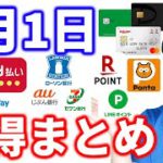 【4月1日のお得情報】コード決済（PayPay・d払い・ファミペイ）銀行（セブン銀行・auじぶん銀行）などのキャンペーン情報やクレジットカードの注目ニュースなど盛りだくさん