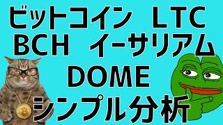 ライトコイン💥ビットコインキャッシュ底値🤔ビットコイン・イーサリアム・ライトコイン・ビットコインキャッシュ・エバドーム📈分析とドルインデックス解説🔥
