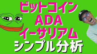 😍ビットコイン大きな買い場がやって来る❓😍ビットコイン・エイダ・イーサリアムドル建てビットコイン建て📈分析とドルインデックス解説🔥