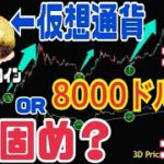 【悲観】【ビットコイン】8000ドルまで下がる可能性！仮想通貨で激アツはWeb3と◯◯関連銘柄！なぜなら、、、