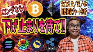 【仮想通貨 ビットコインBTC & アルトコイン 分析】ロングを打つなら下げ止まりを待て!!