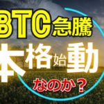 ビットコインが急騰！本格始動なのか？