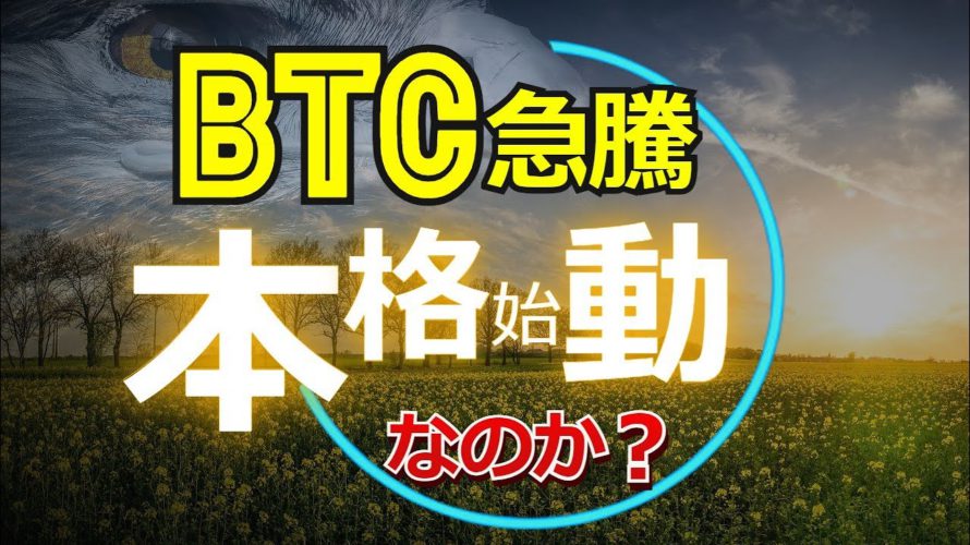 ビットコインが急騰!本格始動なのか?