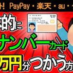 【超最速！】ﾏｲﾅﾝﾊﾞｰｶｰﾄﾞで最大2万円分もらって使おうとしたら超楽勝だったので具体的に解説【ﾏｲﾅﾎﾟｲﾝﾄ第2弾/ｷｬｯｼｭﾚｽ決済･PayPay他/公金受取口座/ﾏｲﾅ保険証が損する問題】