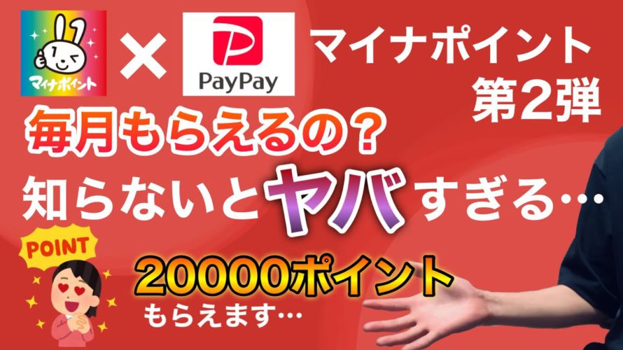 【マイナポイント×PayPay】キャンペーン内容から知らないとヤバい注意点まで徹底解説