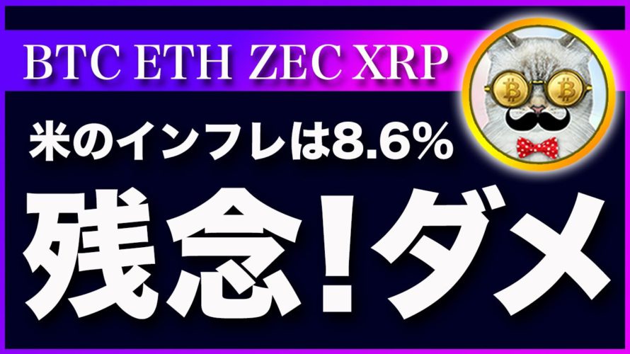 【悲報】ビットコイン・インフレ加速!更なる下落の可能性に注意して!【仮想通貨・戦略を先出しで毎日更新】