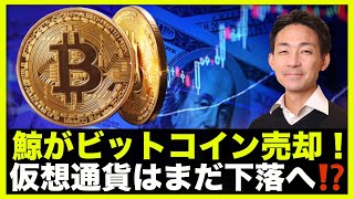 ビットコインを鯨が売却‼️仮想通貨はまだ下落へ!