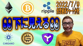 【仮想通貨 ビットコインBTC & アルトコイン 分析】落ちそうに見える👀警戒を怠るな!!