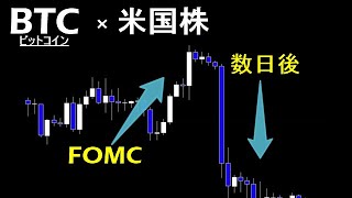 FOMC前後のチャートの共通点について。検証結果を皆さんに共有致します【ビットコイン×米国株】