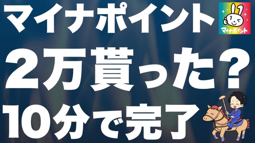 【お子様の分も】マイナポイントの貰い方を画像付きで徹底解説！