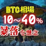 ビットコイン相場は10～40％の暴落を懸念