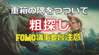 重箱の隅をつついて粗探し~ビットコイン相場はFOMC議事要旨に注意
