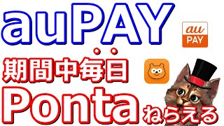 auPAY、期間中毎日Pontaポイント当たる「たぬきの大抽選会」始まる!他キャンペーン2つも紹介【スマートニュース,WINTICKET】