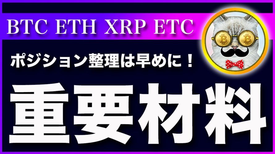 【警戒レベルMAX】ビットコイン・まずは明日の9時の終値に注目してください!【仮想通貨・戦略を先出しで毎日更新】
