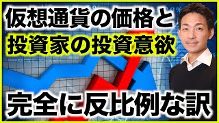 仮想通貨の価格下落と投資家の投資意欲の関係性。