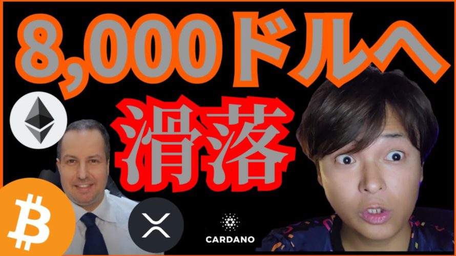 仮想通貨ビットコイン$8,000へ暴落か。アレ最高値更新は危険