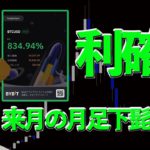 BTC一旦部分利確しました。来月月足の下髭を取りたいと思います。【ビットコイン、イーサリアム、リップル、XYM】