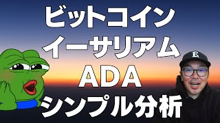 🤔なぜ上がらないエイダコイン🤔ビットコイン・イーサリアム・エイダ📈分析とドルインデックス解説🔥【ドル重要局面】