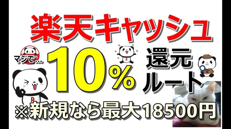 【11/19 お得】楽天キャッシュ お得な購入方法!全員10%還元!アツいのはファミマだけじゃない…新規なら最大18500円獲得!※その他お得案件も多数ご紹介