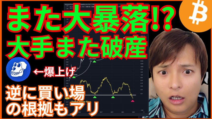 【大暴落?】また破産💀逆に買い場の根拠もアリ✨ 仮想通貨ニュース+ビットコイン(BTC)チャート分析