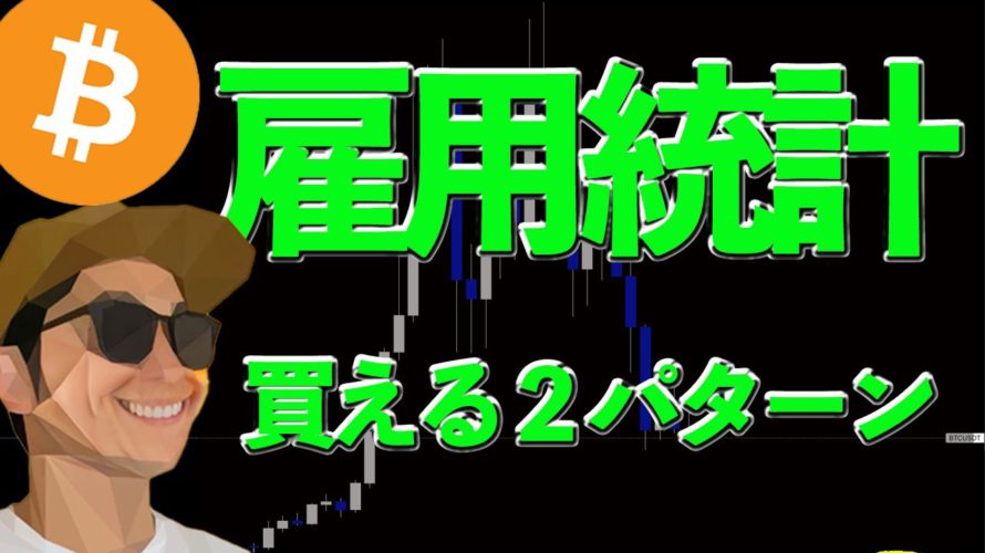 本日雇用統計!BTC買えるパターン2選【ビットコイン、その他アルト、カブ、ドル円】
